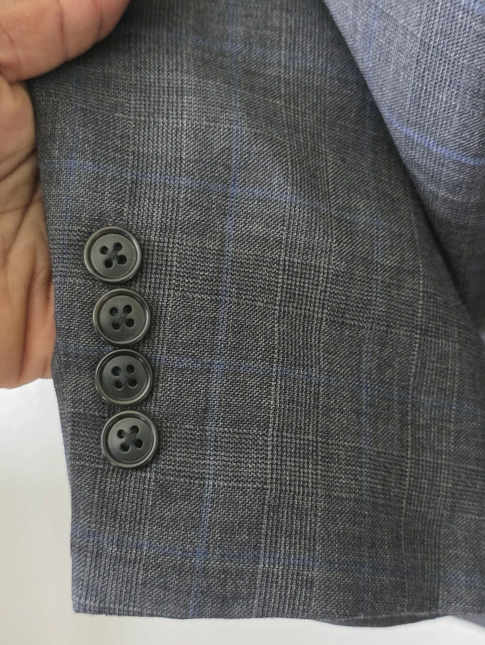 Jos A Bank Executive Gray 100% Wool Blazer Sport Coat 52R 2 Button Men Career